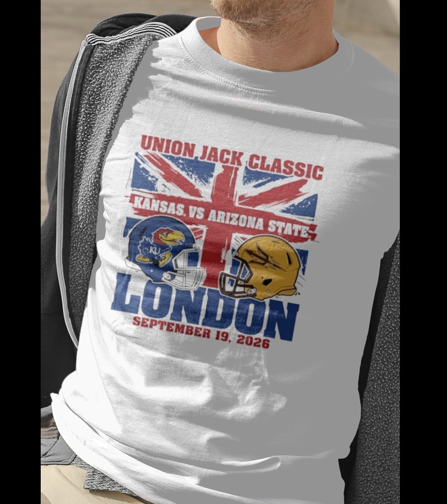 Union Jack Classic Kansas Vs Arizona State London September 19 2026 T-Shirt