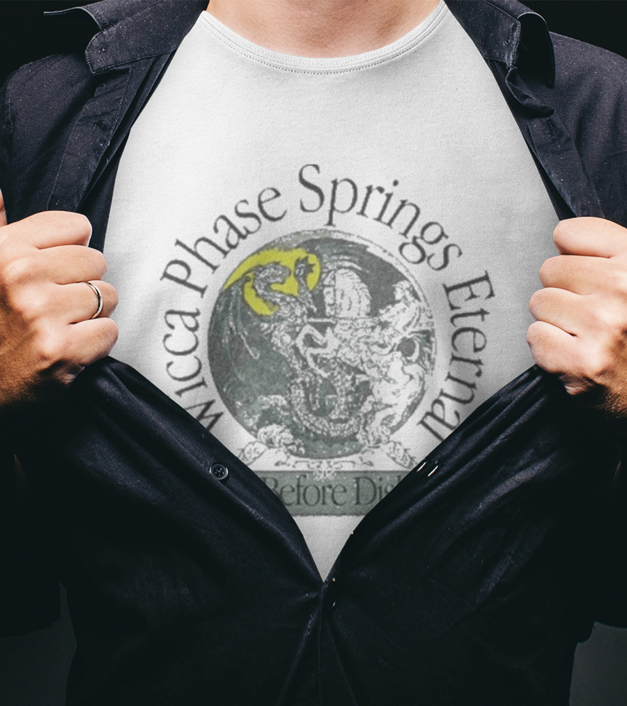Wicca Phase Springs Eternal Moon Globe Death Before Dishonor T-Shirt