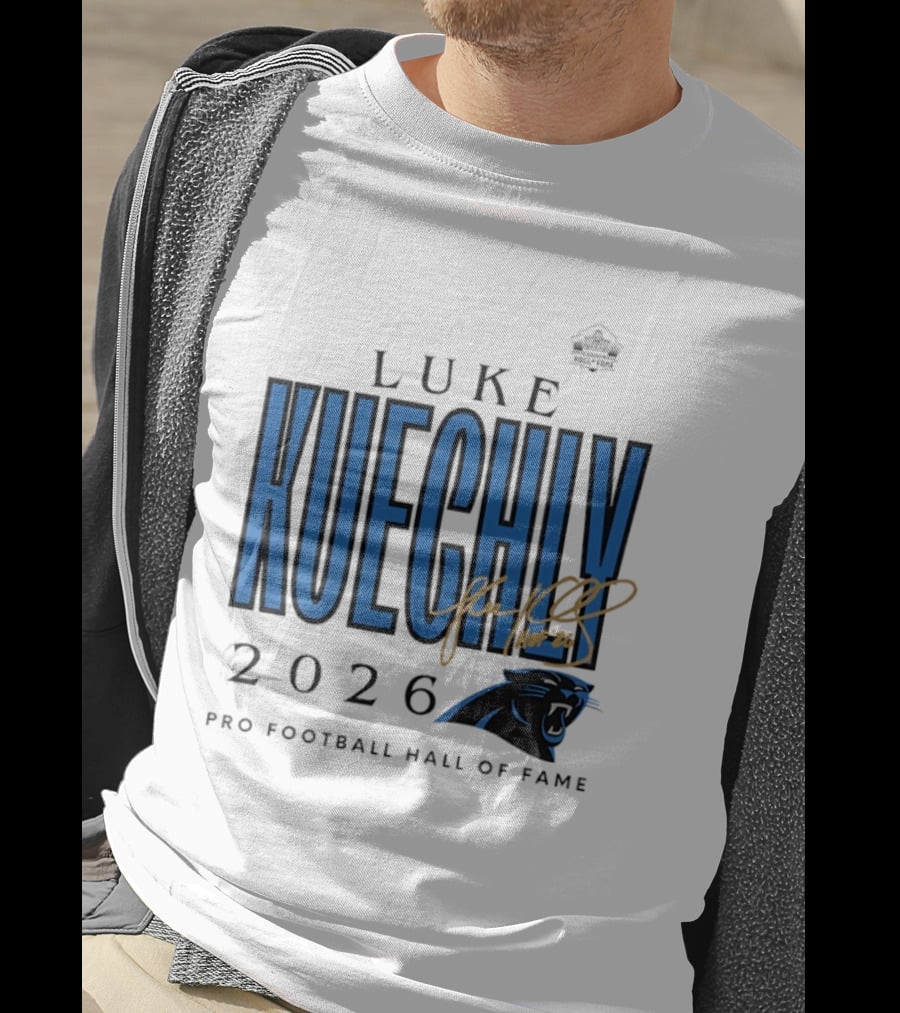 Luke Kuechly Carolina Panthers 2026 Pro Football Hall Of Fame Inductee T-Shirt
