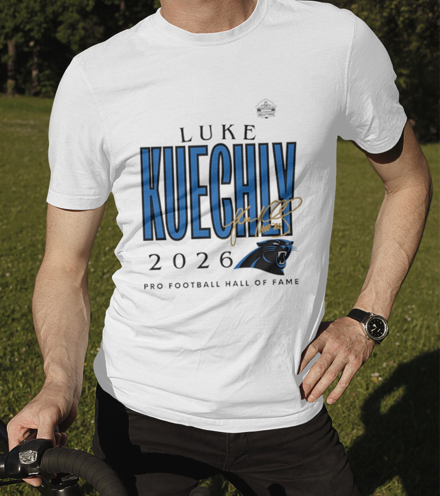 Luke Kuechly Carolina Panthers 2026 Pro Football Hall Of Fame Inductee T-Shirt