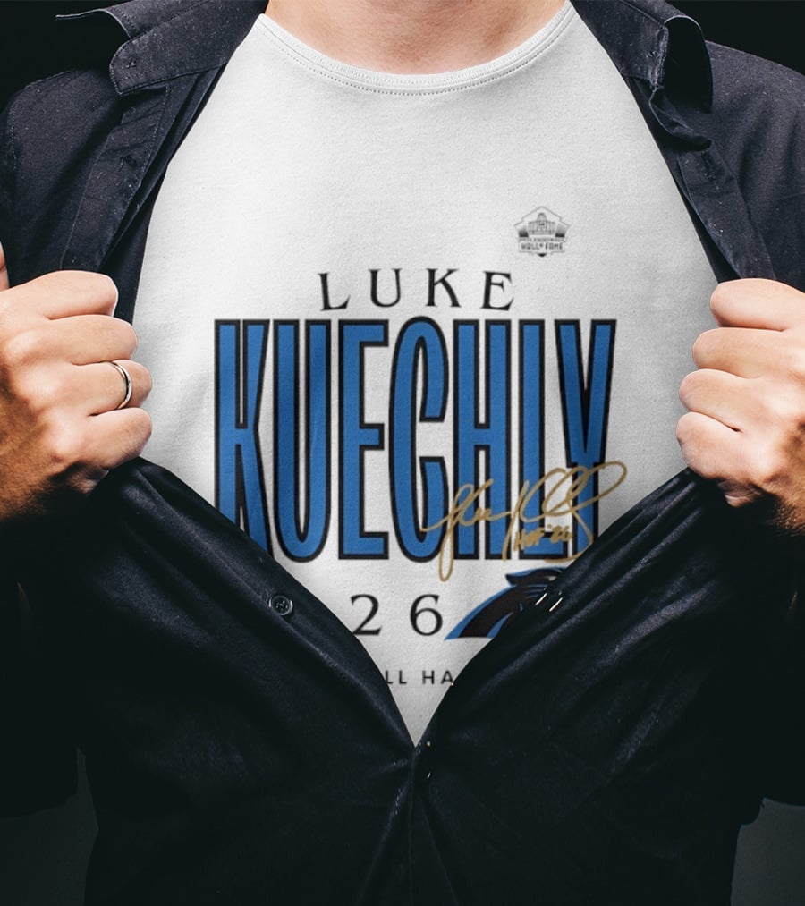 Luke Kuechly Carolina Panthers 2026 Pro Football Hall Of Fame Inductee T-Shirt