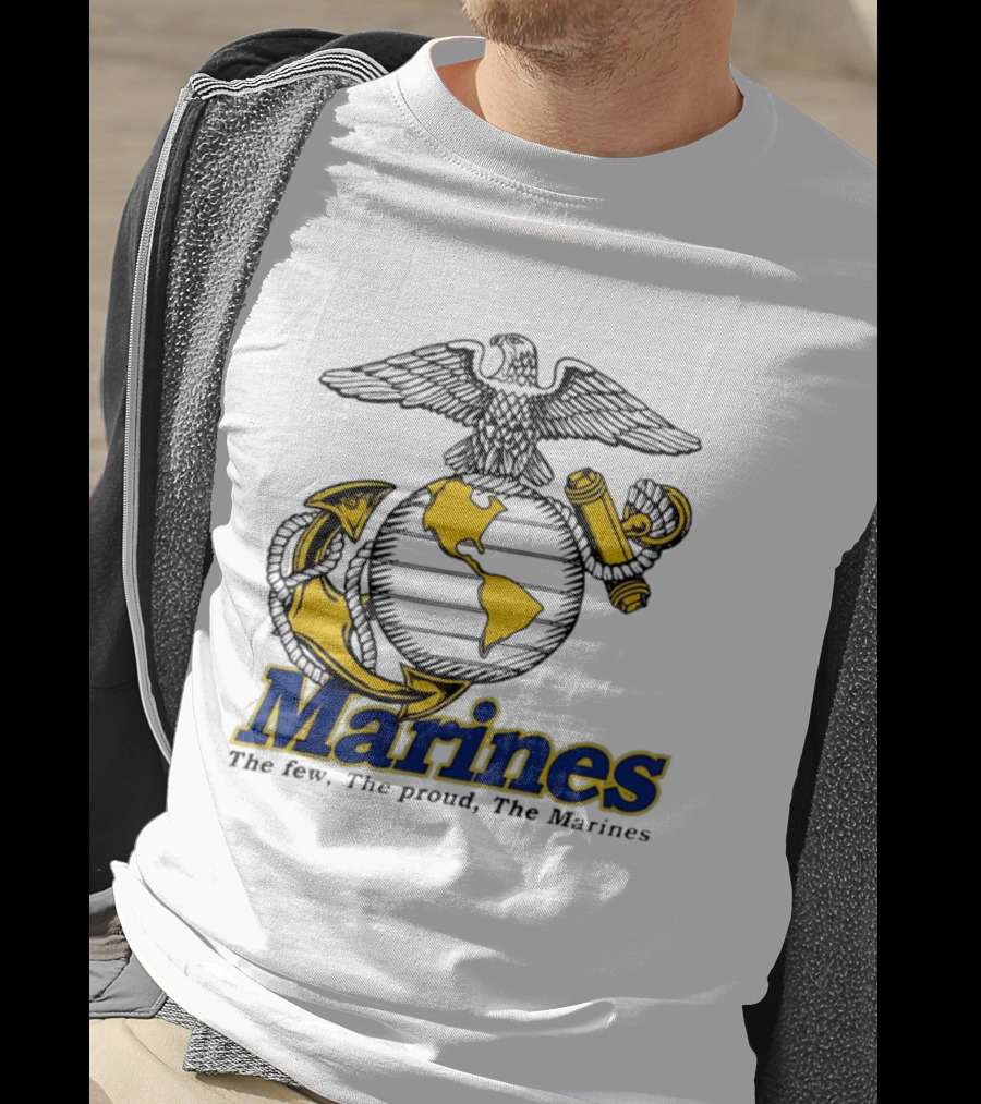 Marines The Few The Proud Eagle Globe Anchor T-Shirt