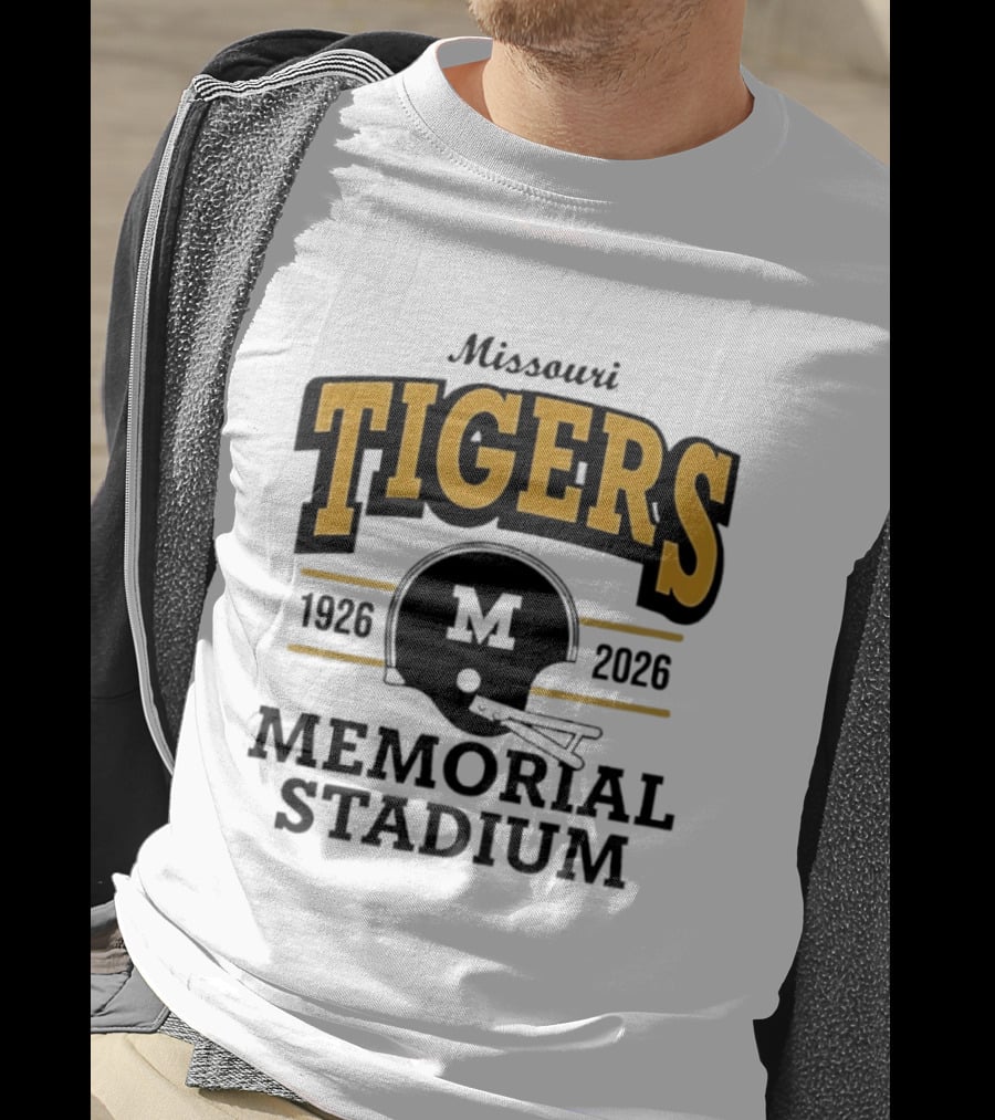 Missouri Tigers 1926 2026 Memorial Stadium Helmet T-Shirt