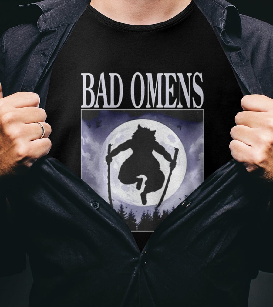 Bad Omens Demon Slayer Moonlit Warrior Scene T-Shirt