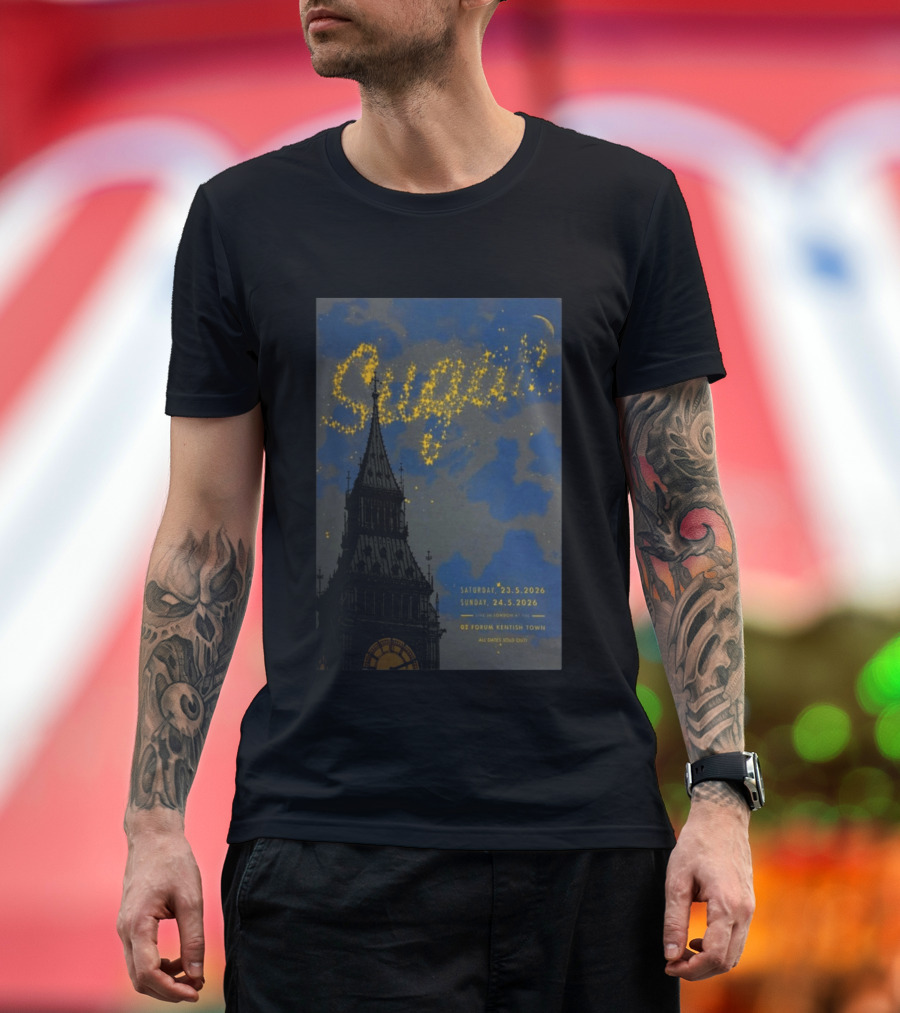 SUGAR Love You Even Still Tour 2026 Bob Mould London O2 Forum Kentish Town T-Shirt