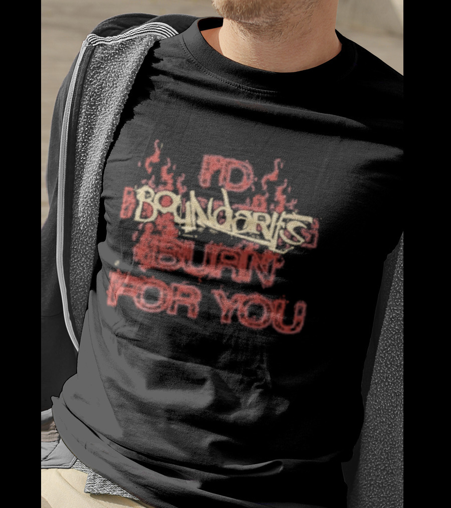I'd Boundaries Burn For You Pale Light Demon T-Shirt
