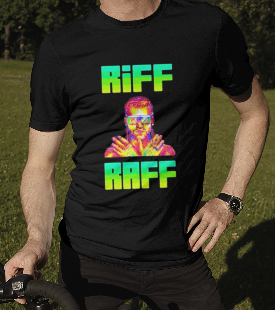 Riff Raff Neon 8 Bit Style Dale Dan Tony T-Shirt
