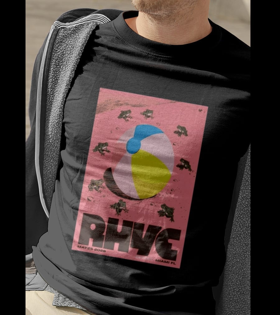 Rhye May 25 2026 ZeyZey Miami FL Tour Beach Ball Frogs T-Shirt