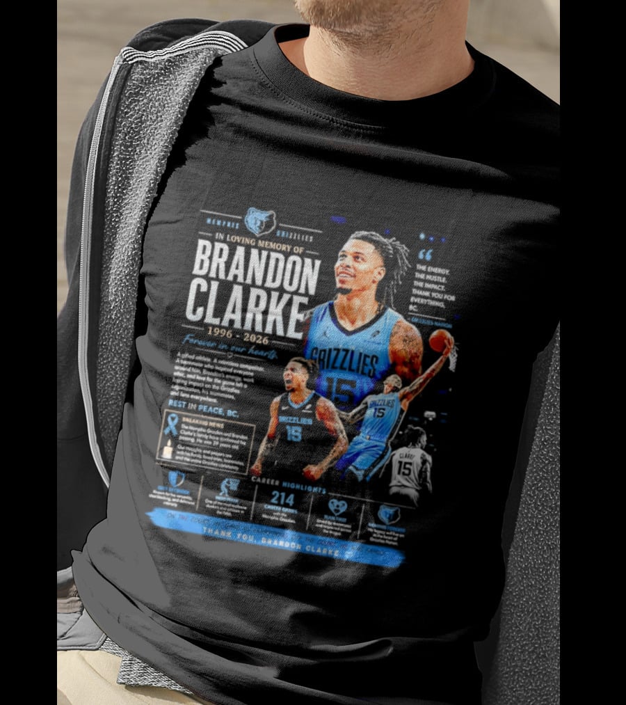 Rip Brandon Clarke Of The Memphis Grizzlies T-Shirt