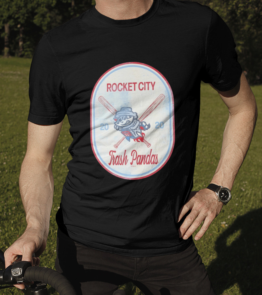 Rocket City Trash Pandas 2020 Raccoon Baseball T-Shirt