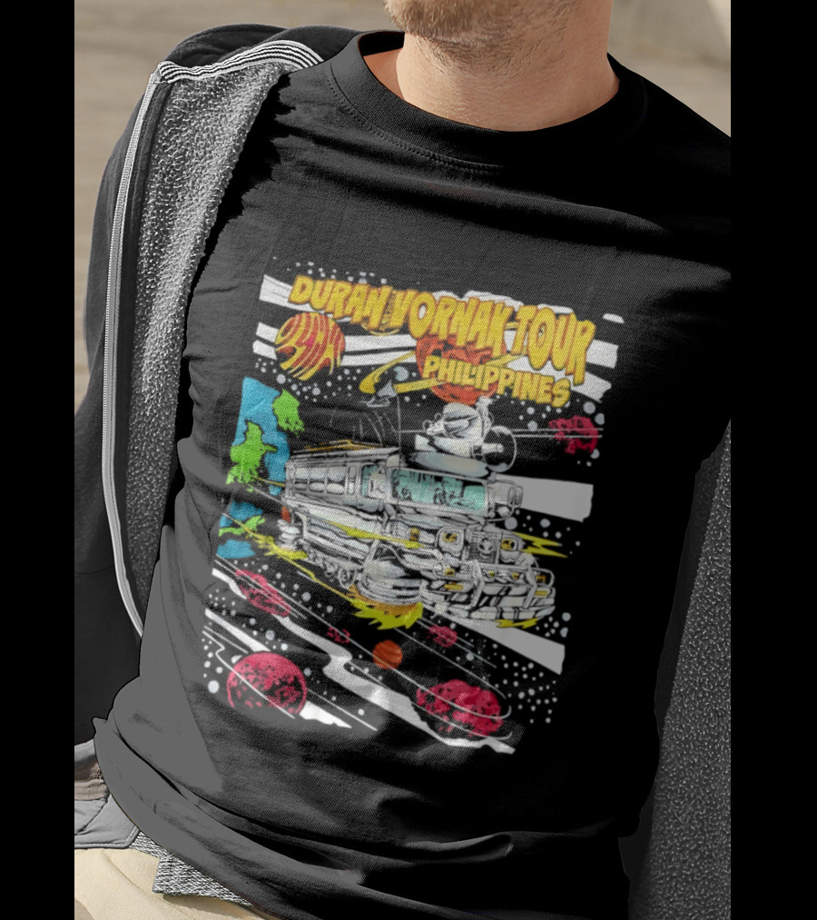 Duran Vornak Tour Philippines Colorful Jeepney Space Adventure T-Shirt
