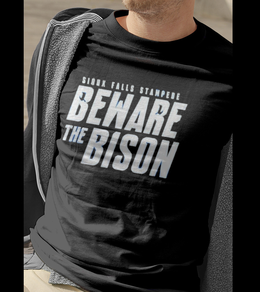 Sioux Falls Stampede Beware The Bison Clark Cup Final 2026 T-Shirt