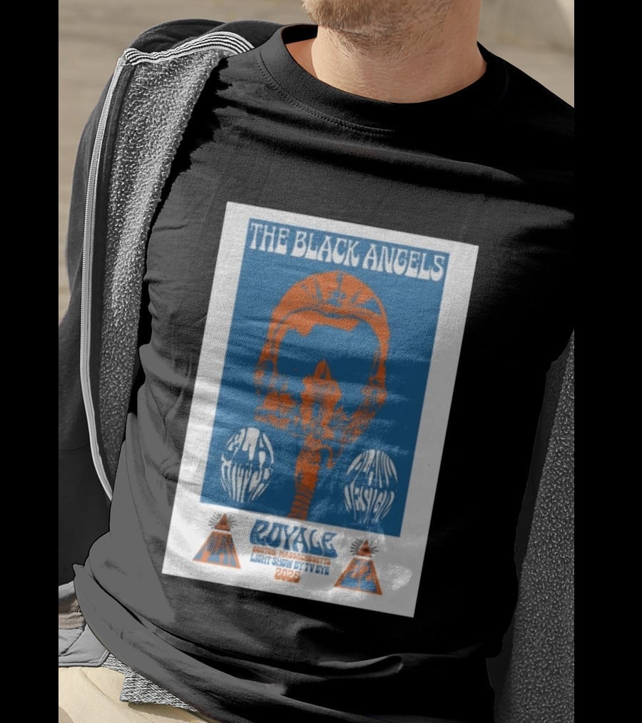 The Black Angels Royale Boston MA May 22 2026 Light Show By TV Eye Psychedelic Helmet T-Shirt