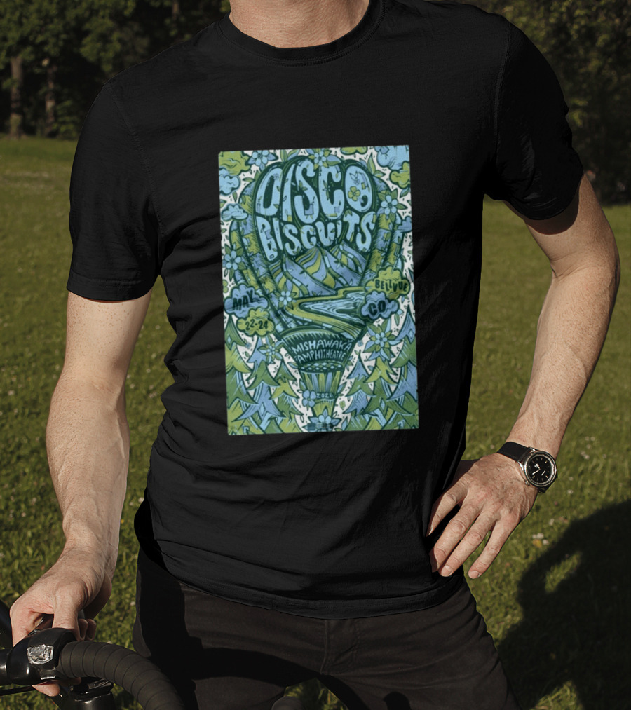 Disco Biscuits Mishawaka Amphitheatre May 22 24 2026 Bellvue CO T-Shirt