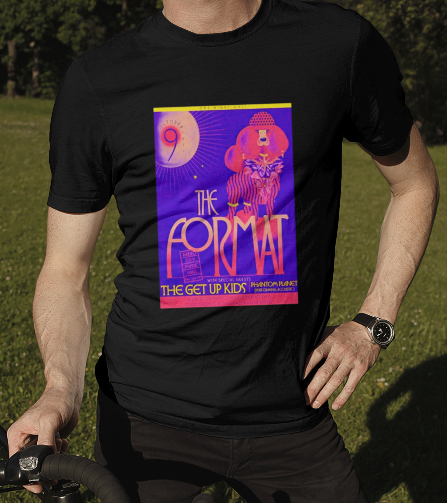 The Format October 9 2026 Radio City Music Hall The Get Up Kids Phantom Planet T-Shirt