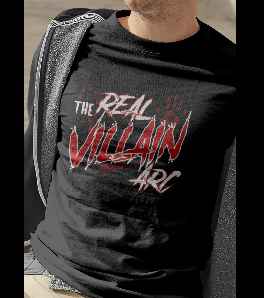 The Real Villain Arc Bloodstained Handprint T-Shirt