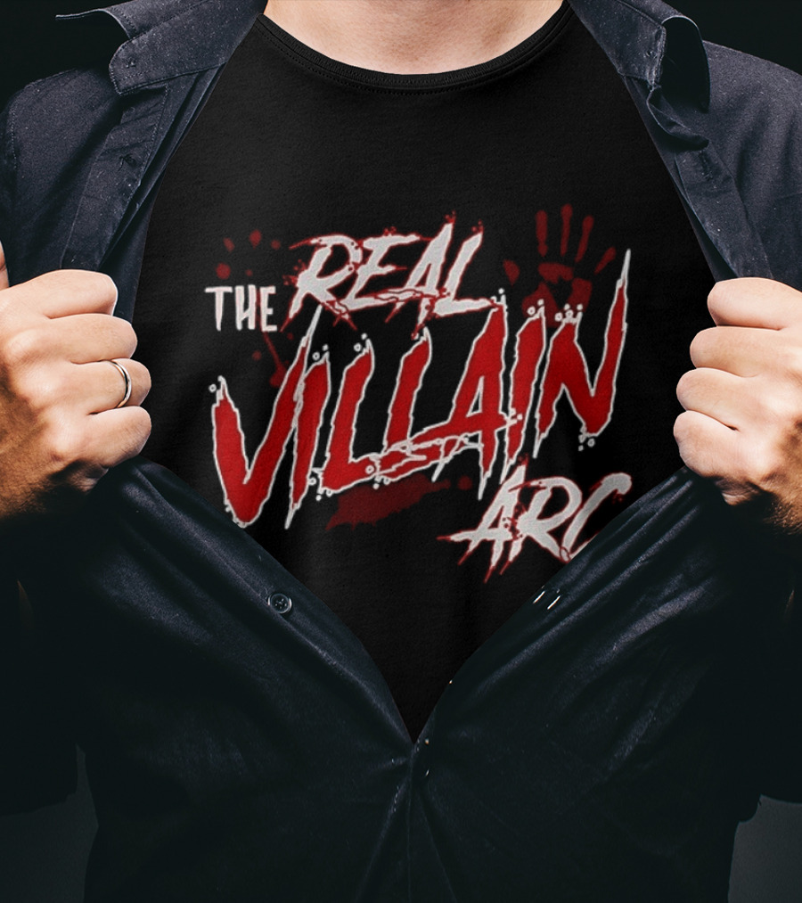 The Real Villain Arc Bloodstained Handprint T-Shirt