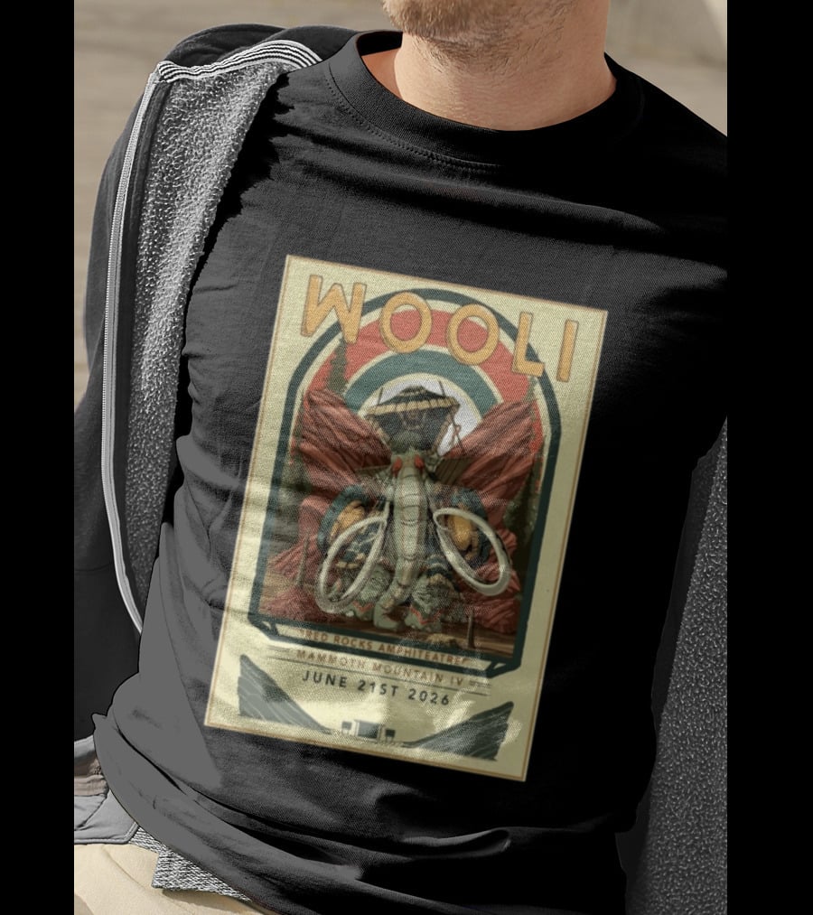 Wooli Red Rocks Amphitheatre Mammoth Mountain IV Jun 21 2026 T-Shirt
