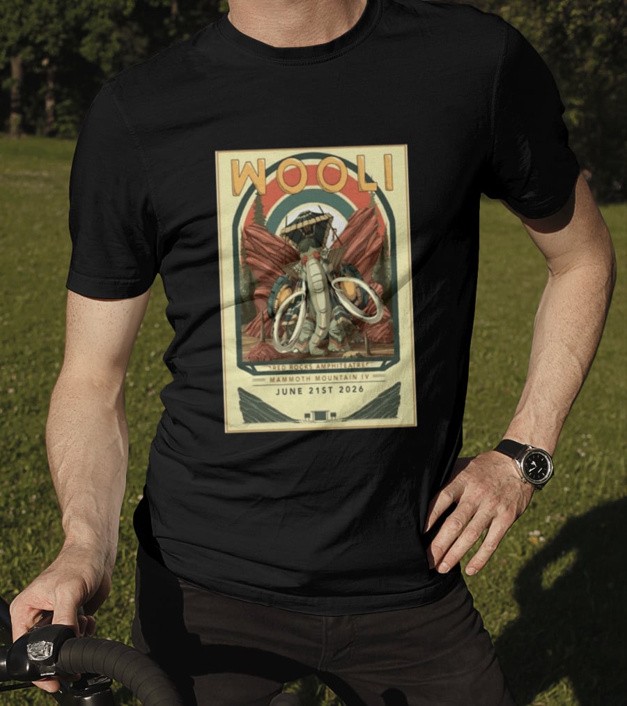 Wooli Red Rocks Amphitheatre Mammoth Mountain IV Jun 21 2026 T-Shirt