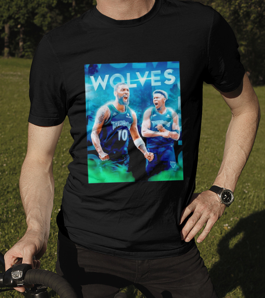 Wolves Timberwolves Kyrie Irving Anthony Edwards Basketball NBA Stars T-Shirt