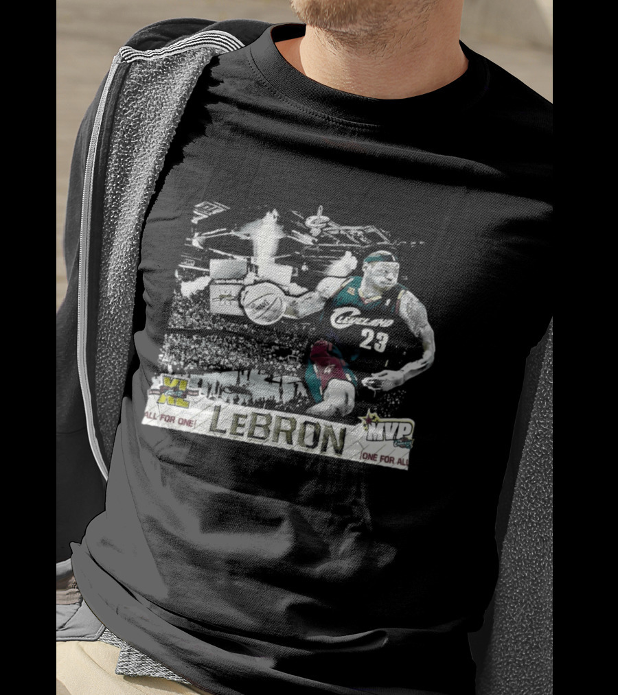 LeBron James Cleveland Cavaliers The Finals 2007 All For One One For All 23 T-Shirt