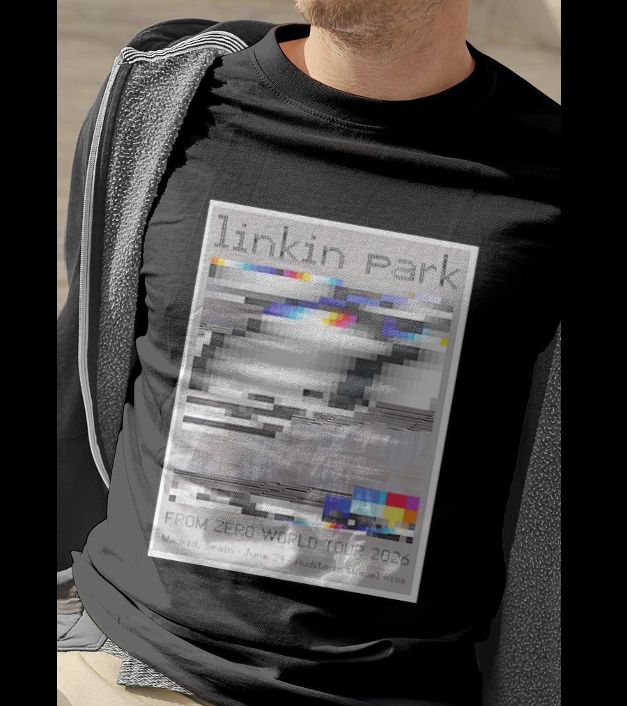 Linkin Park From Zero World Tour 2026 Madrid Spain June 24 Auditorio Miguel Rios T-Shirt