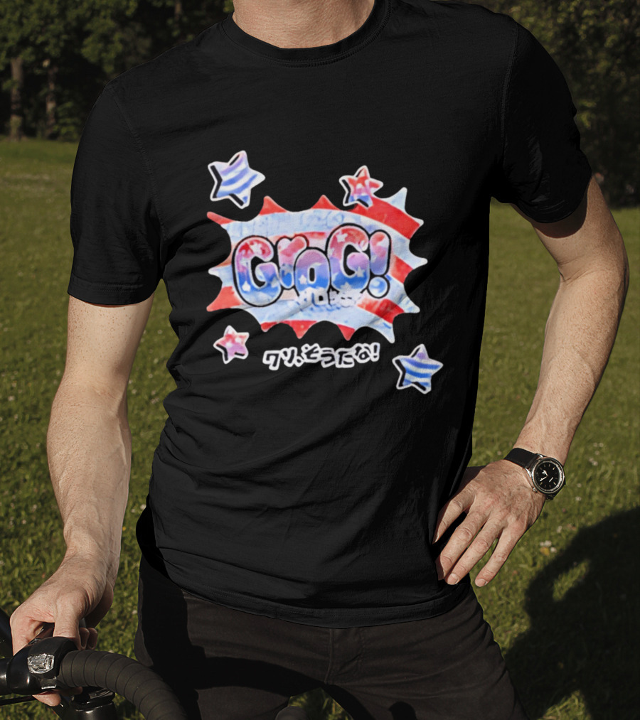 Live Free Grog Hard Grog 2026 Grog Tour Stars And Stripes Comic Burst T-Shirt