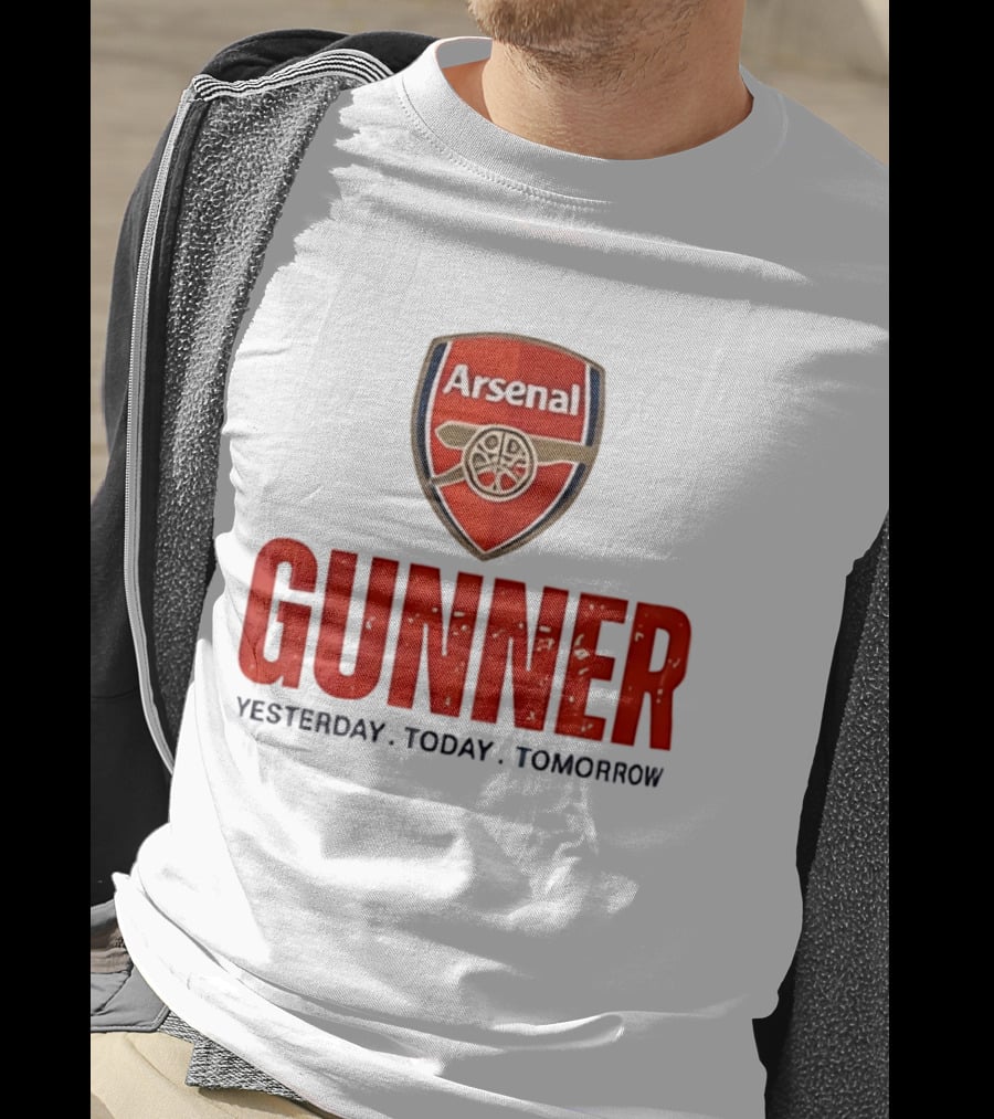 Arsenal Gunner Emblem Yesterday Today Tomorrow T-Shirt