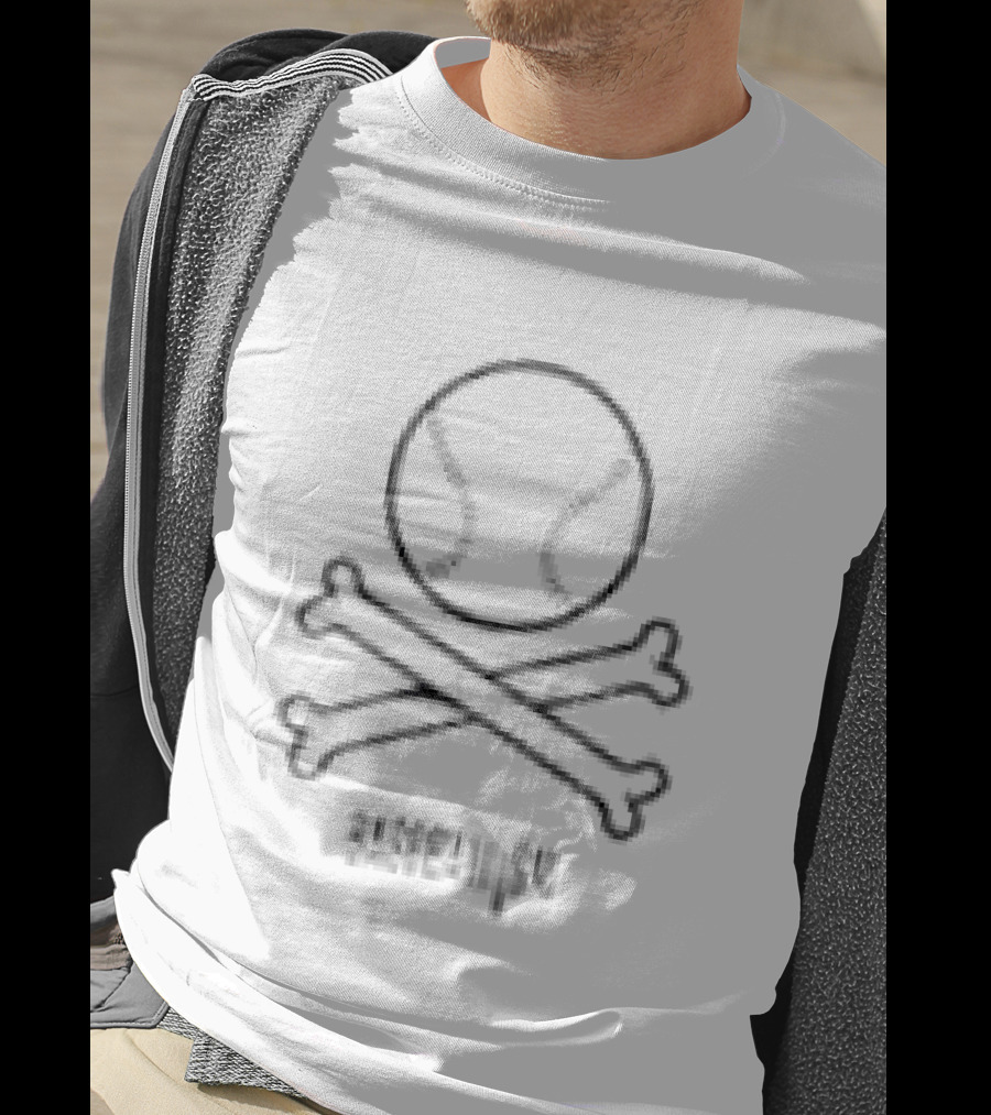 Baseballism Pick Your Poison Skull Crossbones Baseball T-Shirt
