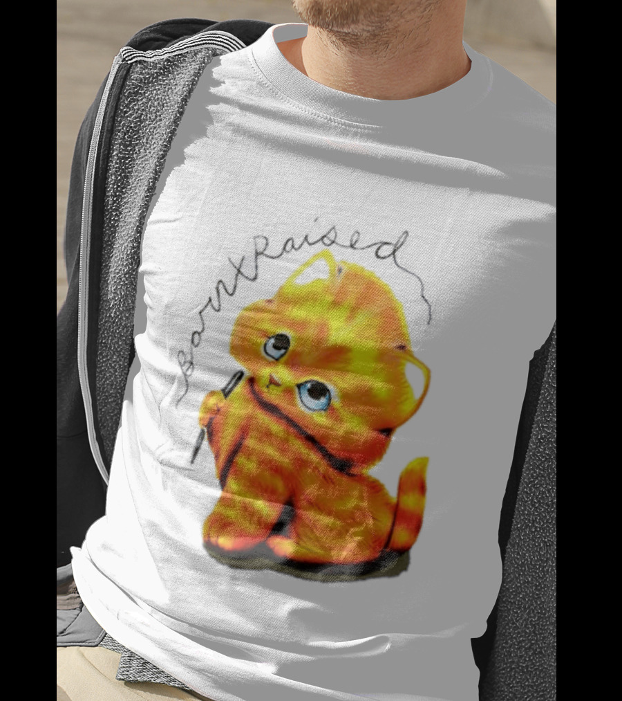 Born X Raised Mischief Orange Cat T-Shirt