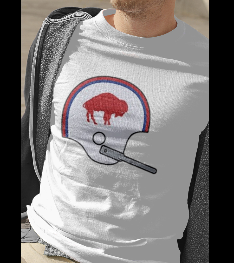 Buffalo Bills Football Team Red And Blue Helmet T-Shirt