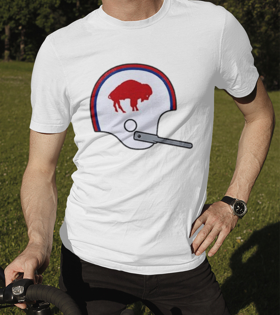 Buffalo Bills Football Team Red And Blue Helmet T-Shirt