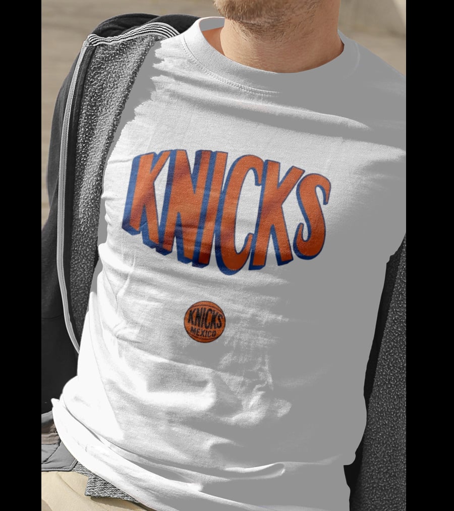 New York Knicks Mexico Basketball Team Knicks Mexico Collaboration T-Shirt