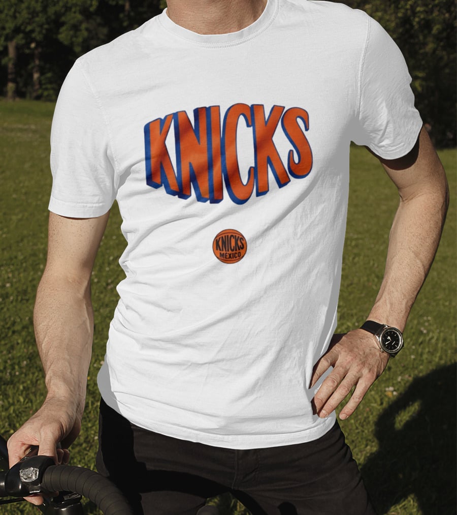 New York Knicks Mexico Basketball Team Knicks Mexico Collaboration T-Shirt