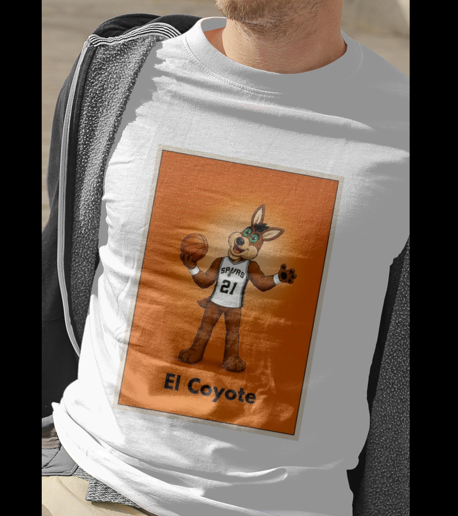 El Coyote Spurs 21 Basketball NBA San Antonio T-Shirt