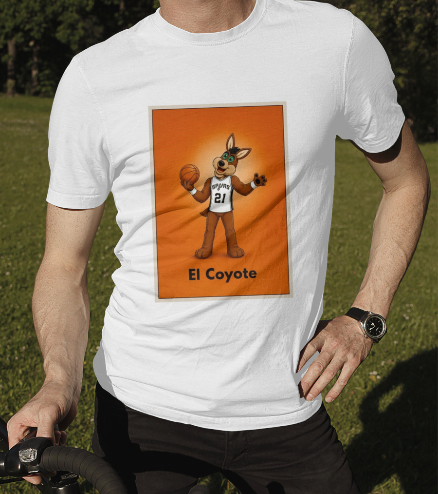 El Coyote Spurs 21 Basketball NBA San Antonio T-Shirt