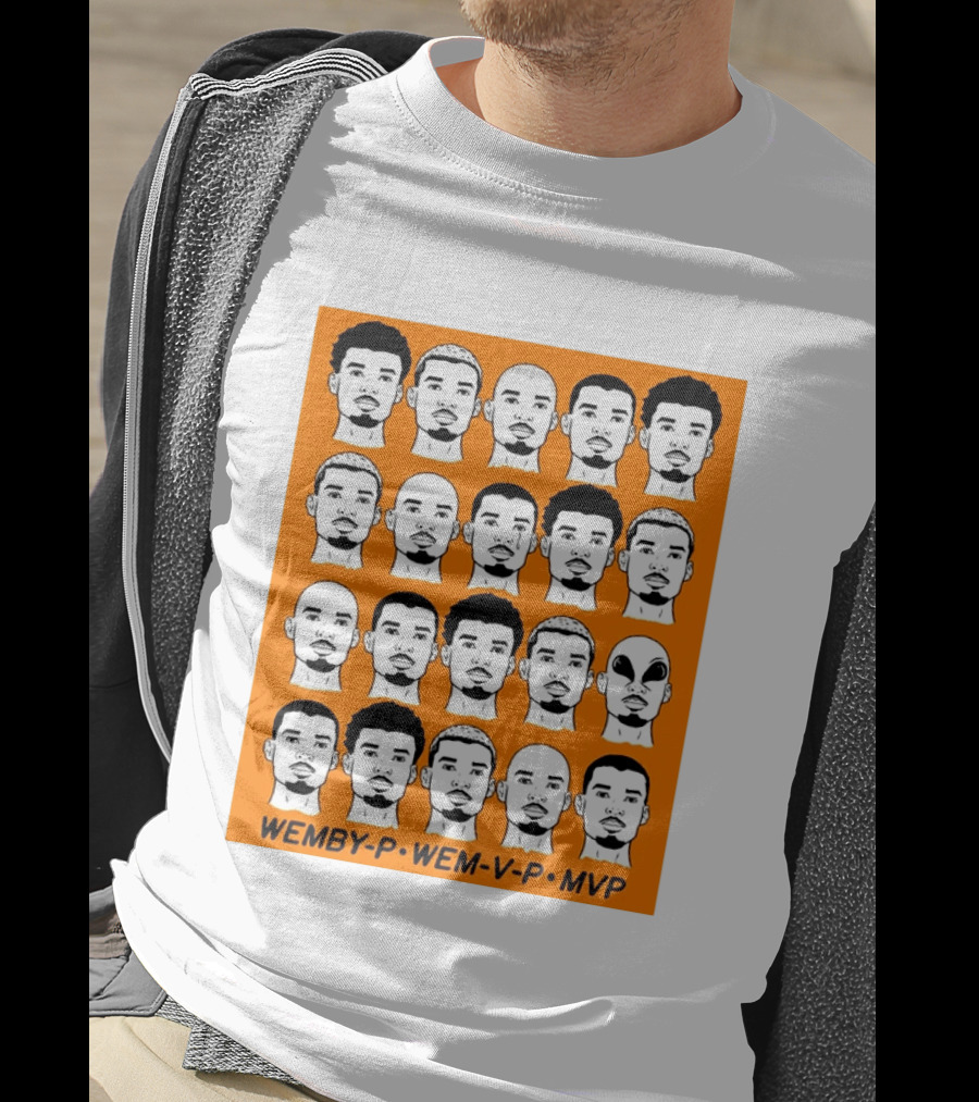 WEMBY P WEM V P MVP Victor Wembanyama Faces Collection T-Shirt