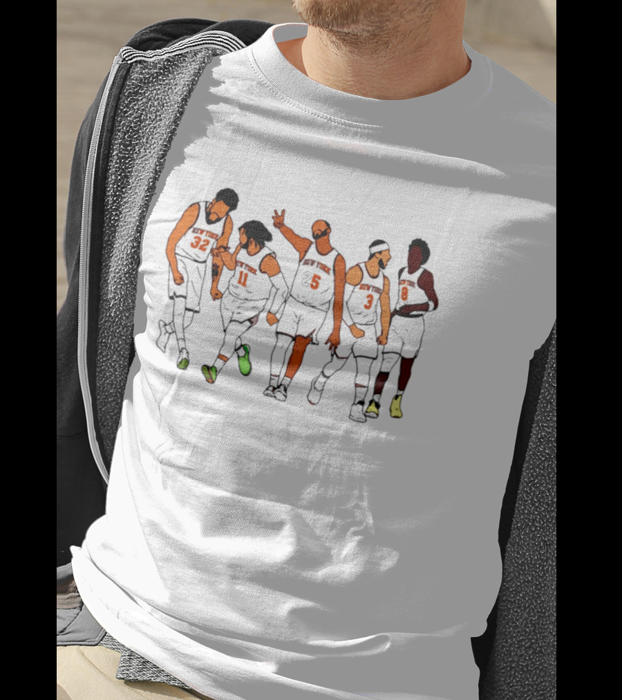 New York Knicks Game 2 Jon Stewart Cavaliers Basketball Team Celebration T-Shirt