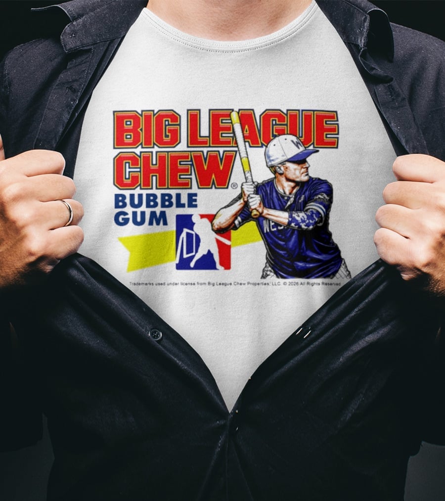 Big League Chew Bubble Gum Baseball Player Kyle Schultz T-Shirt