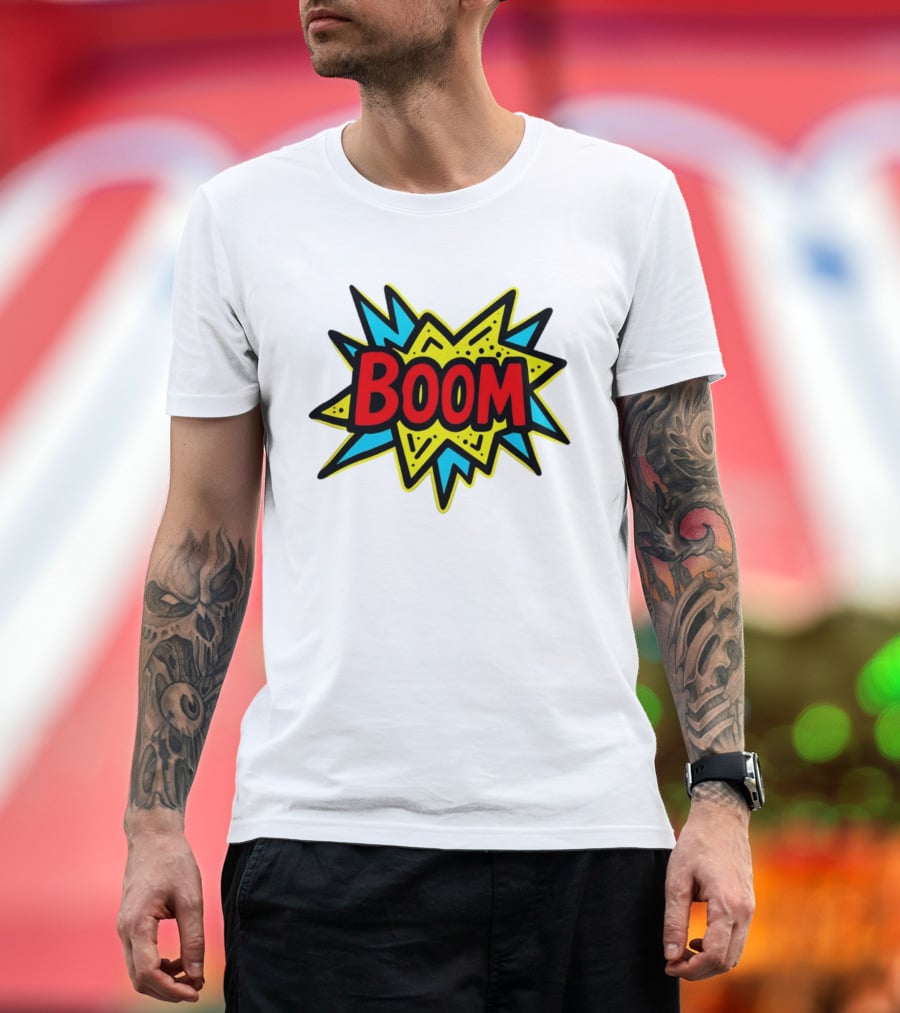 Mackenzie Shirilla Dad Boom Comic Style Burst T-Shirt