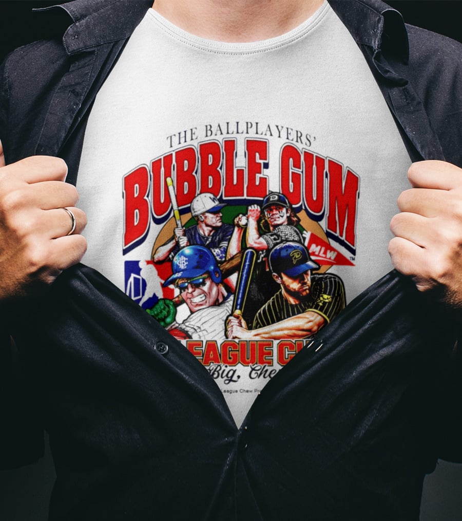 The Ballplayers' Bubble Gum Big League Chew Play Big Chew Big T-Shirt