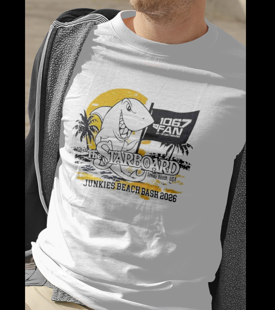 The Starboard 106.7 Junkies Beach Bash Dewey Beach USA 2026 T-Shirt