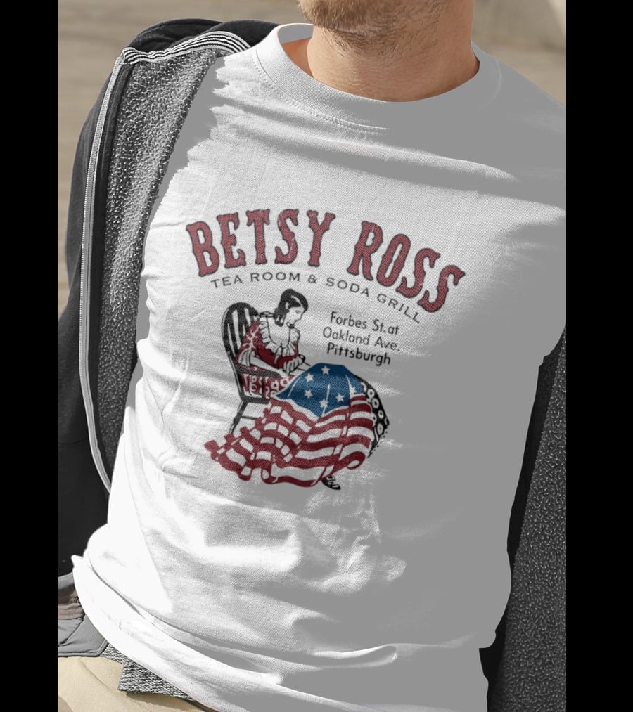 Betsy Ross Tea Room Soda Grill Forbes St Oakland Ave Pittsburgh T-Shirt