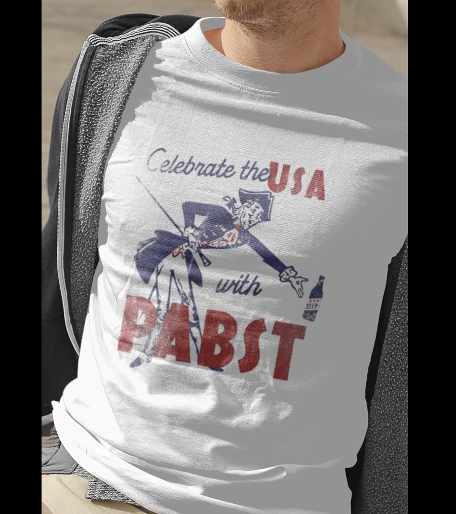 Celebrate The USA With Pabst Patriotic Beer T-Shirt