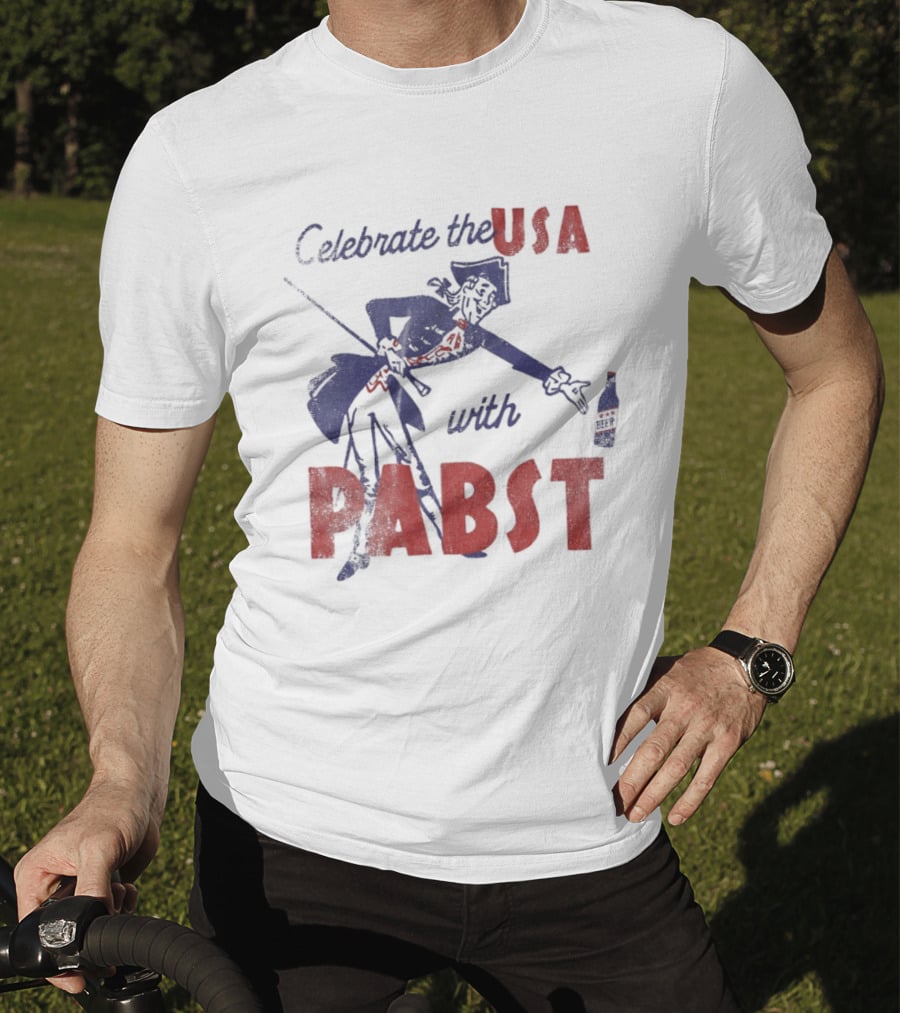 Celebrate The USA With Pabst Patriotic Beer T-Shirt