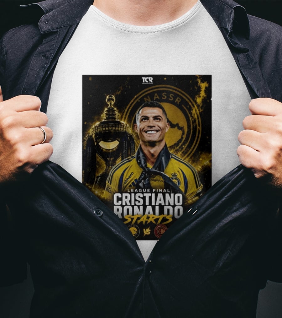 League Final Cristiano Ronaldo Starts Al Nassr Vs Damac Club T-Shirt