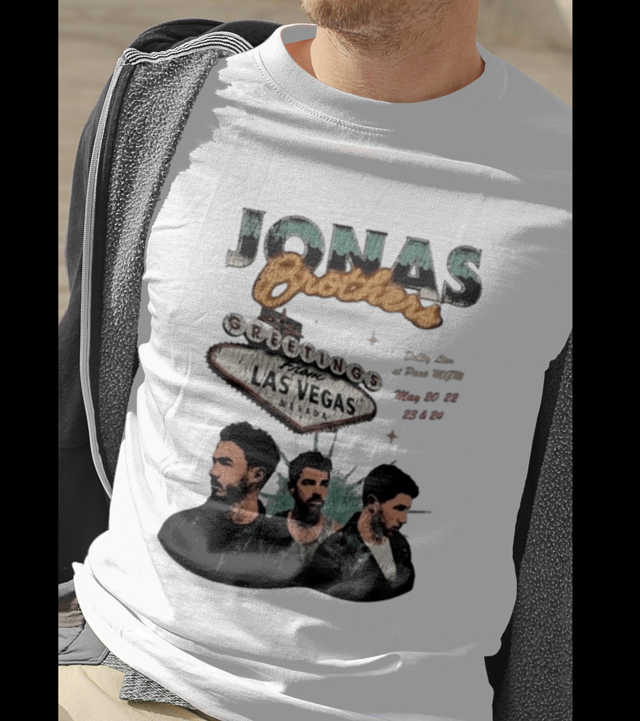 Jonas Brothers Greetings From Las Vegas Nevada May 17 18 2026 Event T-Shirt