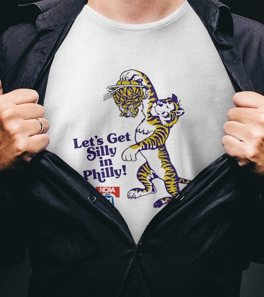 LSU Tigers Let's Get Silly In Philly NCAA 81 Basketball Dunking T-Shirt