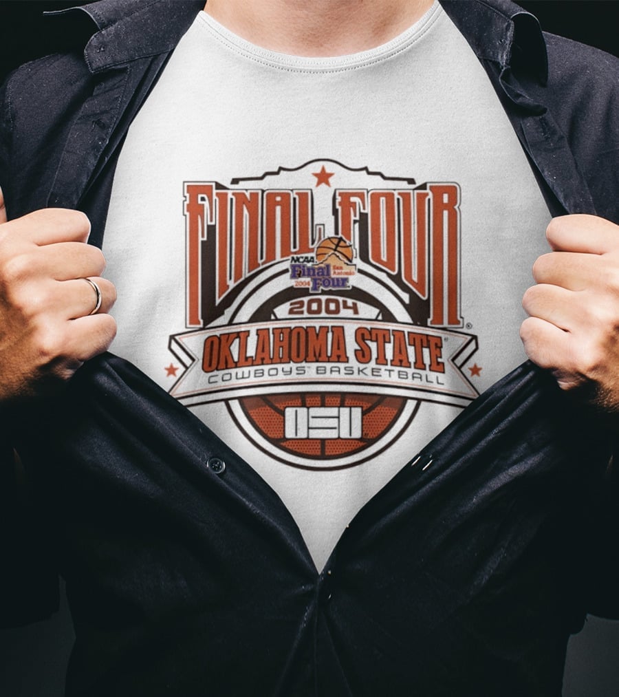 Oklahoma State Cowboys Basketball Final Four 2004 NCAA Tournament OSU T-Shirt
