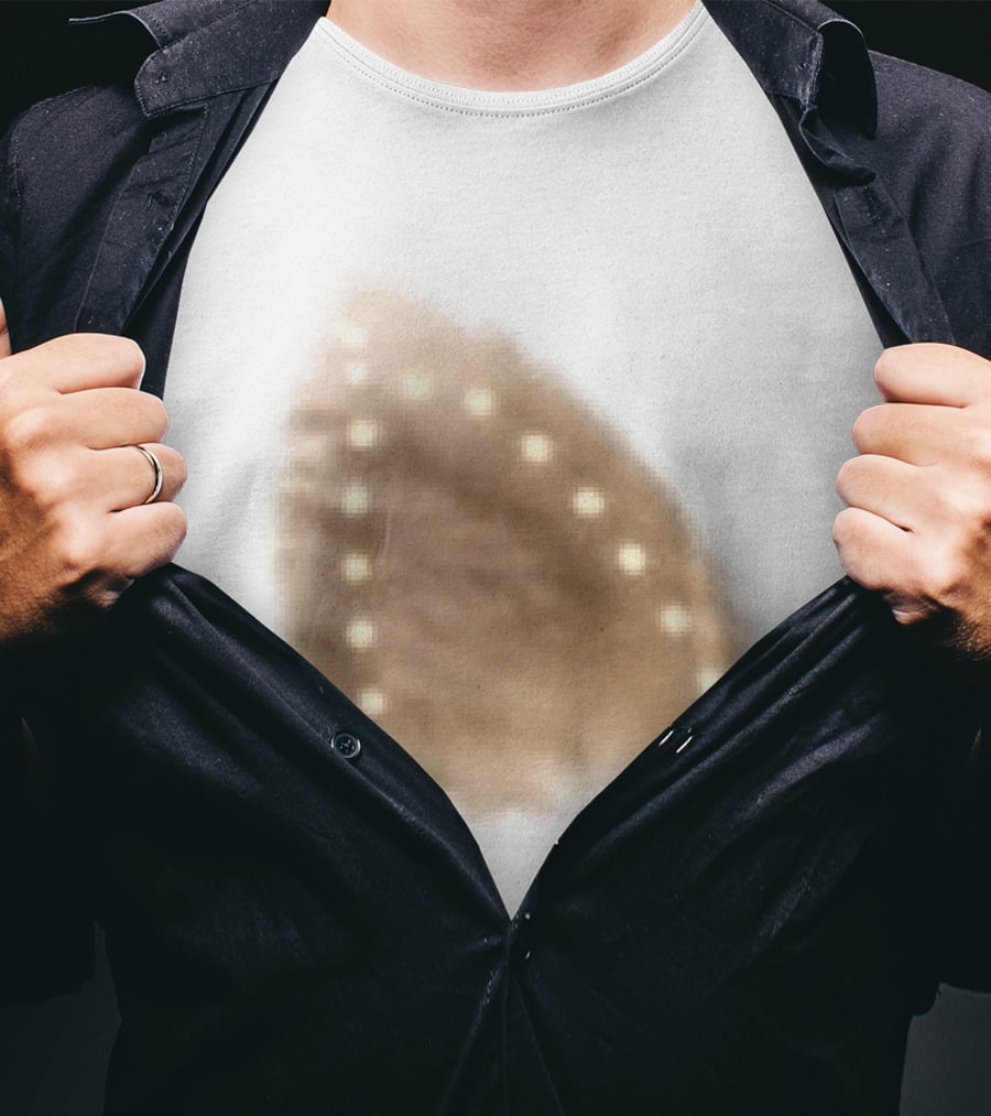 Peep Szczesny Iron Burnt Circle Light Shell T-Shirt